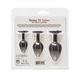 Набор силиконовых анальных пробок BMS Roses Til&rsquo; Dawn Silicone Anal Plug Kit Starter Kit Black