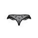Трусики с оборками Passion Exclusive DONIA THONG XXL/XXXL, black