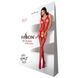 Бодистокинг с имитацией чулок и ажурной вставкой Passion BS072 red