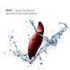 Вібратор 2в1 з язичком Zalo &mdash; Hero Wine Red, кристал Swarovski
