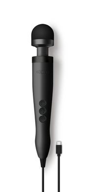 Вібромасажер DOXY3 USB-C Massager MATTE BLACK, кабель USB-C, регульована інтенсивність, компактний