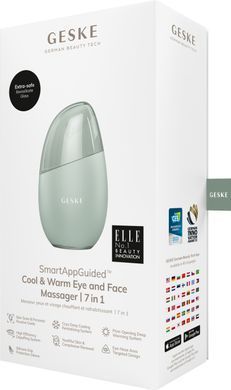 Масажер для обличчя GESKE Cool&Warm Eye and Face Massager 7в1 green