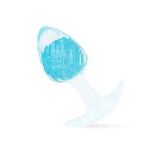 Анальная пробка Liebe Seele Icecream-shaped Crystal Anal Plug - Blue Small
