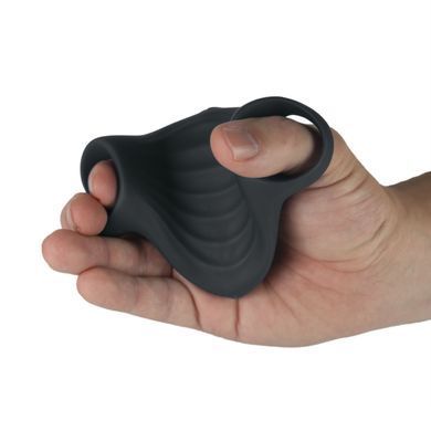Мастурбатор Rocks Off Palm Black, петлі для пальців, 10 режимів
