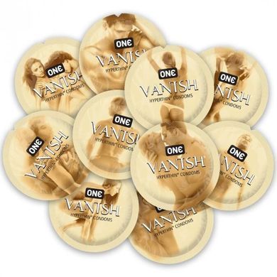 Набор презервативов ONE Vanish Hyperthin, 100 шт, ультратонкие, со смазкой, упаковка-тубус