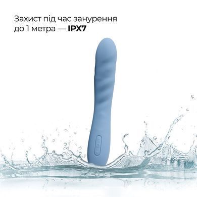 Смарт-вібратор з пульсацією Svakom Ava Neo Cornflower Blue, 15 режимів роботи, водонепроникний