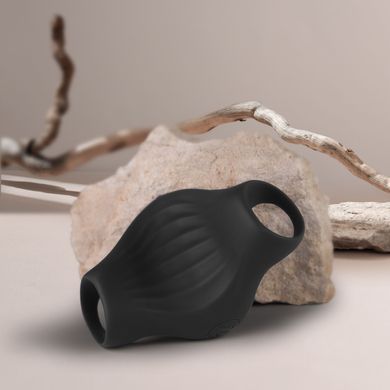 Мастурбатор Rocks Off Palm Black, петлі для пальців, 10 режимів
