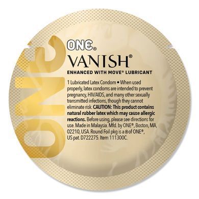 Набор презервативов ONE Vanish Hyperthin, 100 шт, ультратонкие, со смазкой, упаковка-тубус