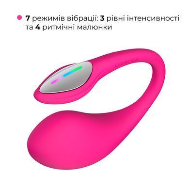 Смарт-віброяйце Lovense Lush 4, дуже потужне, швидке заряджання, LED-підсвічування