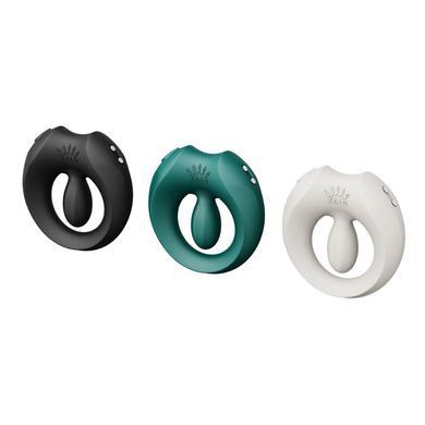 Ерекційне смарт-віброкільце Zalo Apis Turquoise Green, до 4 годин роботи, зарядний кейс