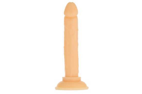 Фалоімітатор ADDICTION Tino 5.25&Prime; Silicone Dildo, присоска, діаметр 1,9 см, віброкуля в подарунок