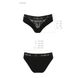 Трусики с широкой резинкой и кружевом Passion PS001 PANTIES black, size M