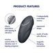 Вибростимулятор-пульсатор Satisfyer Tap & Climax 1 Grey, эффект постукивания пальцем, 2 мотора