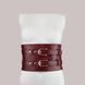 Кожаный пояс для бондажа Liebe Seele Wine Red Waist Cuff, S Size