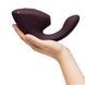 Двойной вакуумный клиторальный стимулятор с вибрацией Womanizer Next Duo - Dark Purple