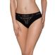 Трусики с широкой резинкой и кружевом Passion PS001 PANTIES black, size M