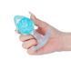 Анальная пробка Liebe Seele Icecream-shaped Crystal Anal Plug - Blue Small