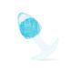 Анальная пробка Liebe Seele Icecream-shaped Crystal Anal Plug - Blue Small