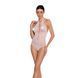 Бодистокинг с декольте Passion BS088 white, имитация корсетной шнуровки