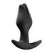 Анальная пробка Fun Factory BOOTIE FEM Black, в виде бутона, диаметр 2,9 см, тонкий ограничитель