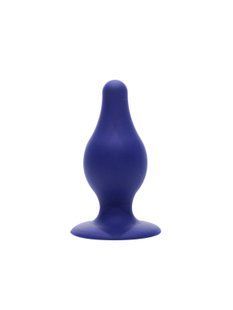 Анальна пробка SilexD (Model 2 size M) Blue двошаровий, силікон+Silexpan