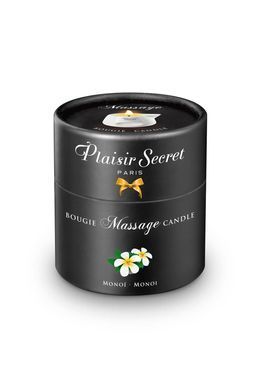 Масажна свічка Plaisirs Secrets Monoi (80 мл) подарункове паковання, керамічний посуд