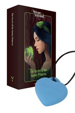 Мини-вибратор &laquo;Сердечко&raquo; FairyGasm PleasureStone blue, 9 режимов, на шнурке