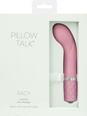 Роскошный вибратор PILLOW TALK - Racy Pink с кристаллом Сваровски