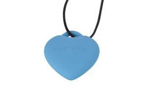 Мини-вибратор &laquo;Сердечко&raquo; FairyGasm PleasureStone blue, 9 режимов, на шнурке