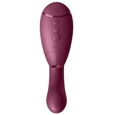 Двойной вакуумный клиторальный стимулятор с вибрацией Womanizer Next Duo - Dusky Pink