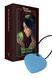 Мини-вибратор &laquo;Сердечко&raquo; FairyGasm PleasureStone blue, 9 режимов, на шнурке