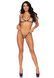 Еротичний комплект зі стразами Leg Avenue Catch Me Rhinestone set, трусики та бра, one size