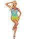 Платье Leg Avenue Seamless Ombre Faux Lace Up Mini Dress One Size Ocean
