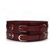 Кожаный пояс для бондажа Liebe Seele Wine Red Waist Cuff, M Size
