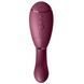Двойной вакуумный клиторальный стимулятор с вибрацией Womanizer Next Duo - Dusky Pink