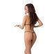 Комплект белья Passion MELISSA BIKINI XXL/XXXL, black, лиф со шнуровкой и трусики-стринги
