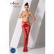 Еротичні колготки-бодістокінг Passion S001 red, з доступом і з відкритими стегнами