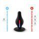 Анальная пробка SilexD Model 2, size M, черная, двухслойная, с эффектом памяти, диаметр 4 см