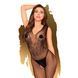 Бодистокинг с узором в виде крыльев и бабочки Penthouse - Wild catch black XL
