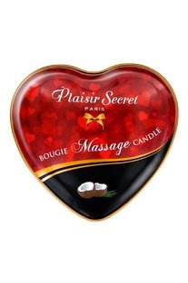 Массажная свеча сердечко Plaisirs Secrets Coconut (35 мл)