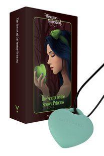 Мини-вибратор &laquo;Сердечко&raquo; FairyGasm PleasureStone green, 9 режимов, на шнурке