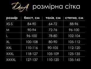 Лакированное боди с сеткой D&A Дерзкая Стелла XL, красное, молния на все тело