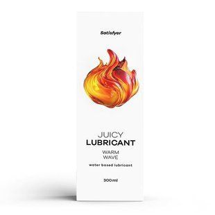Лубрикант на водной основе Satisfyer Juicy Lubricant Warm Wave water based 300 мл