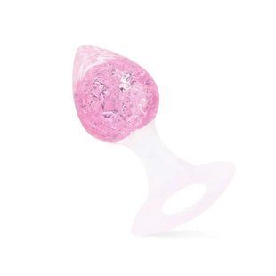 Анальная пробка Liebe Seele Heart-shaped Crystal Anal Plug - Pink Small