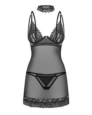 Сорочка Obsessive Donarella chemise & thong M/L
