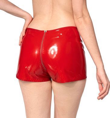 Лакированные шортики на молнии Art of Sex - Jarina, цвет красный, размер M