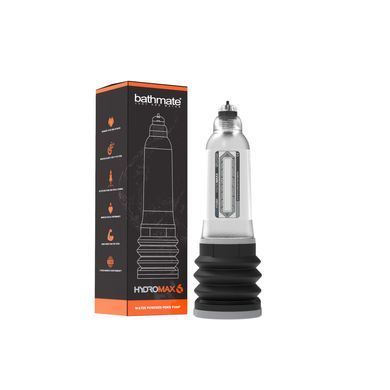 Гідропомпа Bathmate Hydromax 6 Clear, для члена довжиною від 10 до 15 см, діаметр до 5,2 см