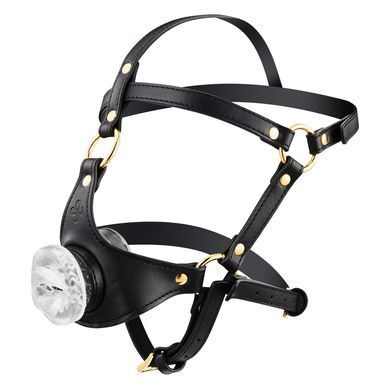 Маска-сбруя для орального секса LOCKINK SEVANDA Blowjob Head Harness