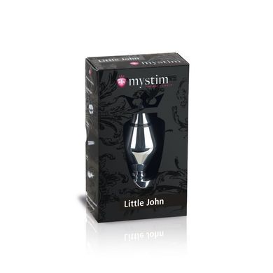 Металлическая анальная пробка Mystim Little John для электростимулятора, диаметр 4см