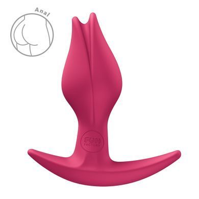 Анальна пробка Fun Factory BOOTIE FEM Raspberry, у вигляді бутона, діаметр 2,9 см, тонкий обмежувач